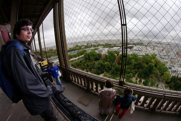 The view from the first level of the Eiffel Tower